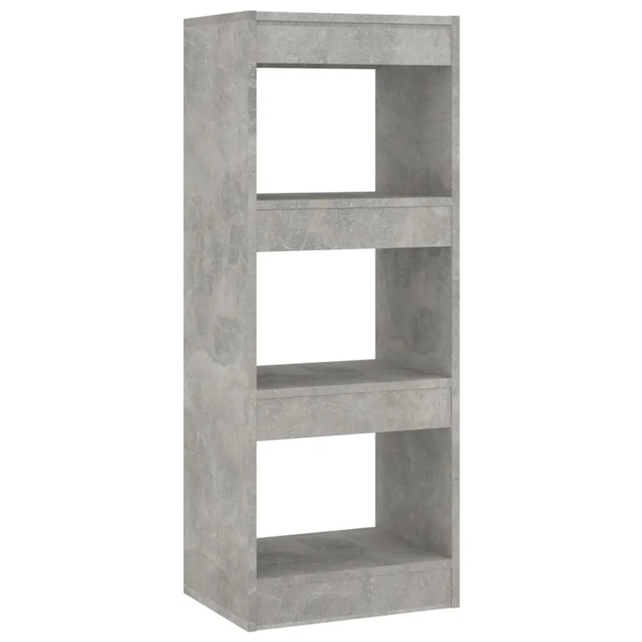 vidaXL Bücherregal und Raumteiler aus Holzwerkstoff in Grau, B/T/H: 40 x 30 x 103 cm - Bild 2