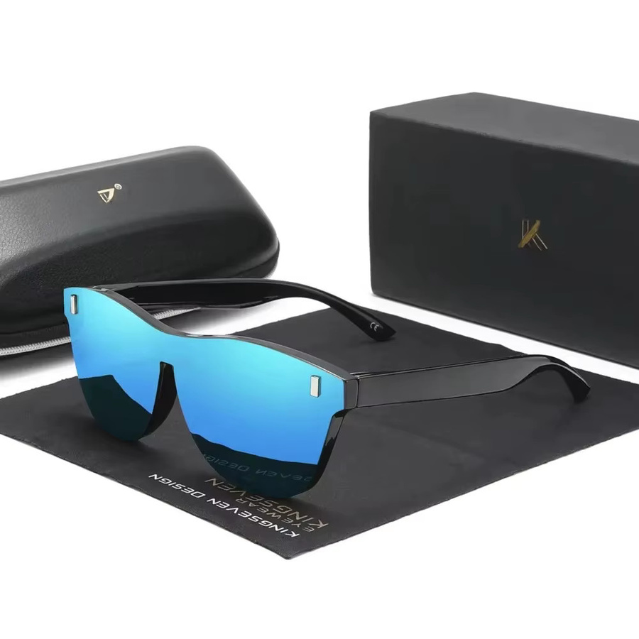KINGSEVEN Sonnenbrille, TR90, Vollrand, rechteckig, unisex, polarisiert - Bild 2