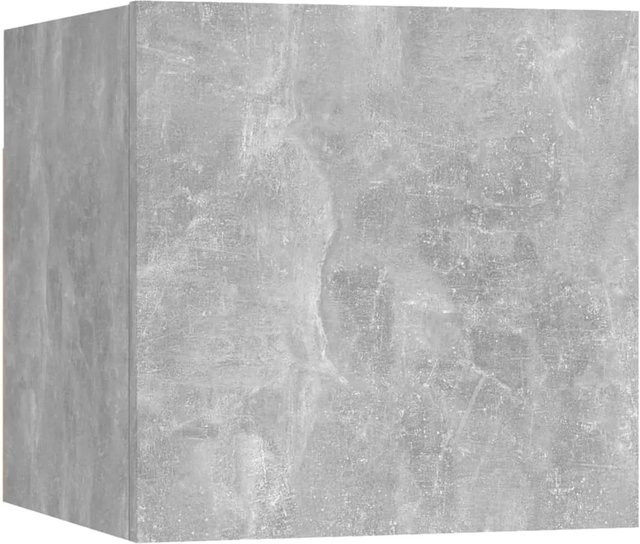 vidaXL TV-Wandschrank in Betongrau, Wandmontage, B/T/H: 30,5 x 30 x 30 cm - Bild 1