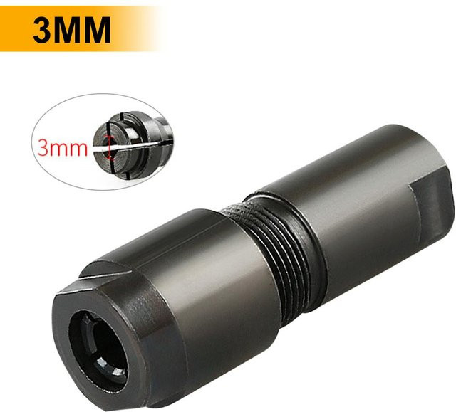 NATAWA Universal-Winkelschleifer Adapter M10-Gewinde auf Geradschleifer-Spannfutter in Schwarz aus Edelstahl - Bild 1