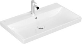 V&B Möbelwaschtisch Avento in Weiß mit Hahnloch und Überlauf, B/T: 80 x 47 cm - Bild 1
