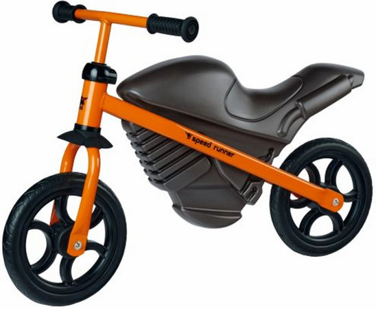 BIG Speed Runner Laufrad in Orange und Schwarz mit höhenverstellbarer Sitzposition