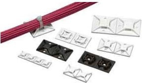 Panduit Klebeplatte ABMM-A-C in Weiß, B/B: 1,91 x 1,91 cm - Bild 1