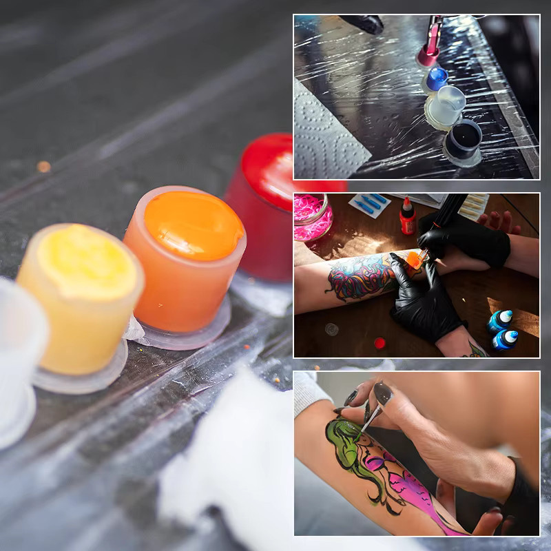 POSEIDON Tattoo Ink Cups mit Basis, Kunststoff, 1000 Stück - Bild 5