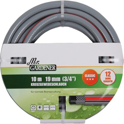 Mr. GARDENER Kreuzgewebeschlauch Classic, 3/4 Zoll, bunt, Länge: 10 m - Bild 1