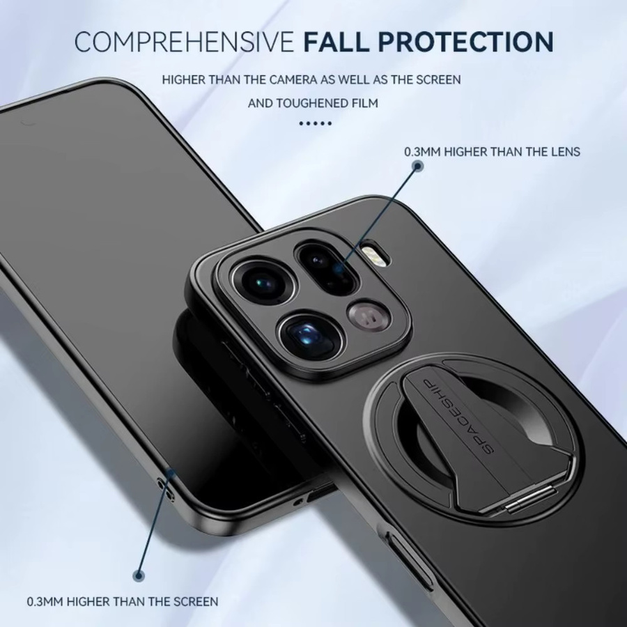 Umweltfreundliche Schutzhülle mit mattierter Textur und unsichtbarer Auto-Magnethalterung für OPPO Find X9 Pro, X8 Ultra, X8 und X7 in Schwarz - Bild 4