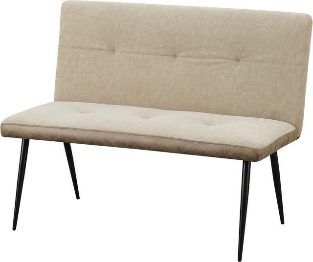 HTI-Living 2-Sitzer Bank Joschka im Retro-Design in Antikbraun und Beige - Bild 1