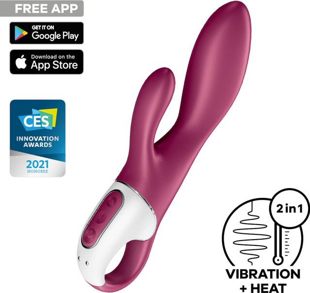 Satisfyer Heated Affair Connect App Vibrator in Weiß und Pink, Länge: 20,5 cm - Bild 1
