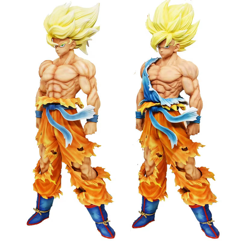 Bandai Dragon Ball Z Son Goku Super Saiyajin Figur aus Kunststoff, mehrfarbig, Höhe: 28 cm bis 43 cm - Bild 5