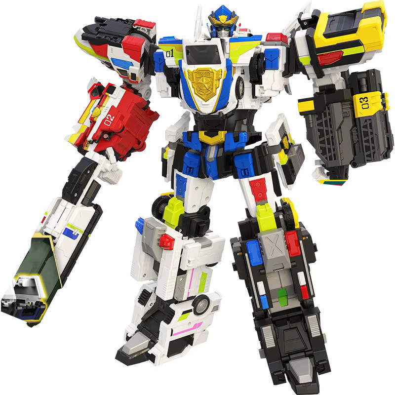 MiniForce Justice Titan, 5-Fahrzeug-Kombinations-Transformationsroboter, Actionfigur, 5-teiliges Set - Bild 5