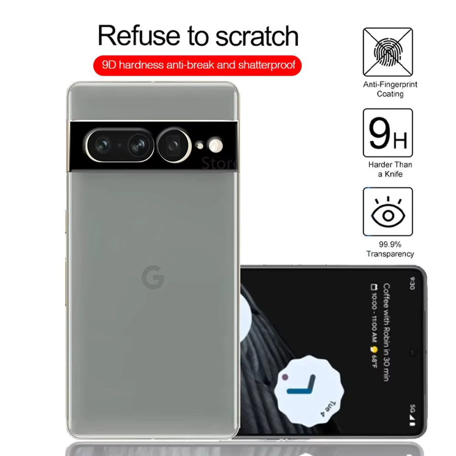 3er Set Kameraobjektivschutz aus gehärtetem Glas für Google Pixel 8 Pro 7 6 Pro 6a 7a 8a in Transparent - Bild 3