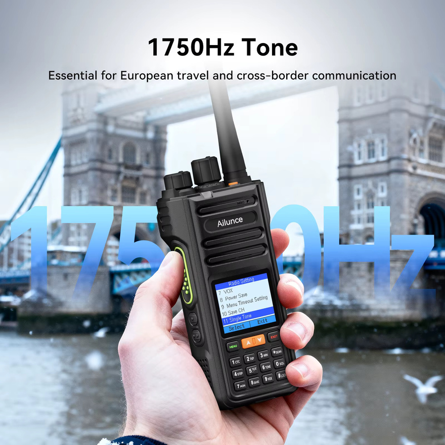 Retevis HA2 Walkie-Talkie in Schwarz mit Dual-Band, GPS, APRS und Bluetooth für App-Programmierung via iOS und Android, IP67 wasserdicht für Outdoor und Business - Bild 5