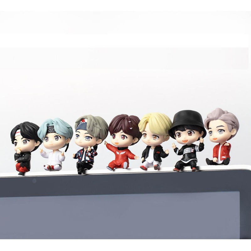 TinyTan BTS Monitorfiguren-Set MIC Drop und Dynamite in Mehrfarbig - Bild 1