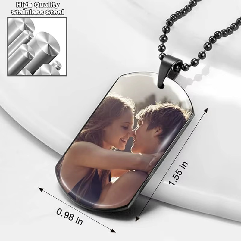 Amaxer Halskette Edelstahl, Unisex - Bild 6