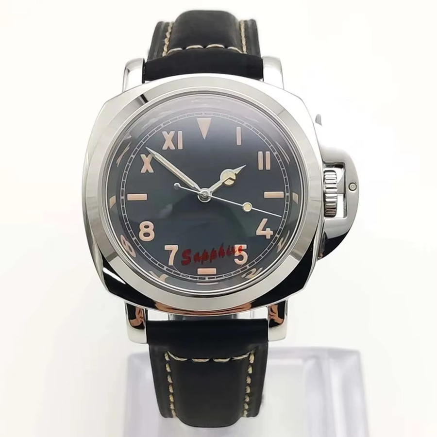 Parnsrpe Armbanduhr Automatik, Edelstahl, 40 mm, Herren, Leder - Bild 2