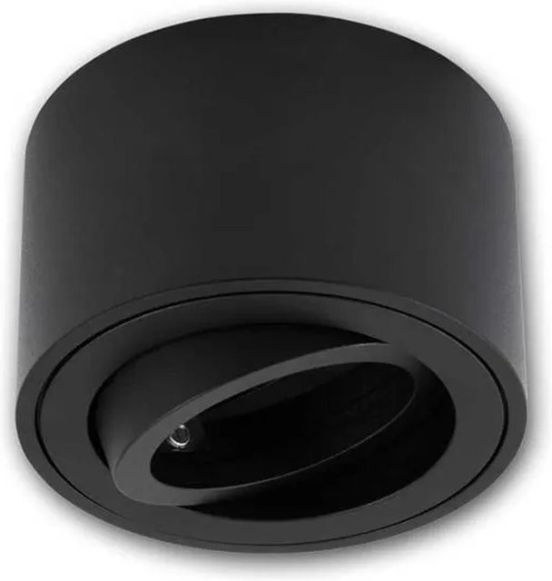 McShine Aufbaurahmen KL-10 Schwa in Schwarz, schwenkbar, GU10, IP20, Aluminium - Bild 1