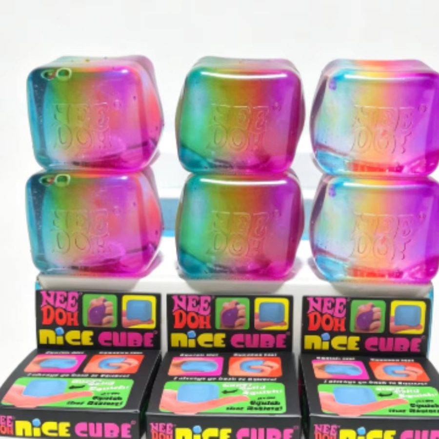 NEEDOH Regenbogen-Würfel Squishy Fidget Toy, Blind Box - Bild 3