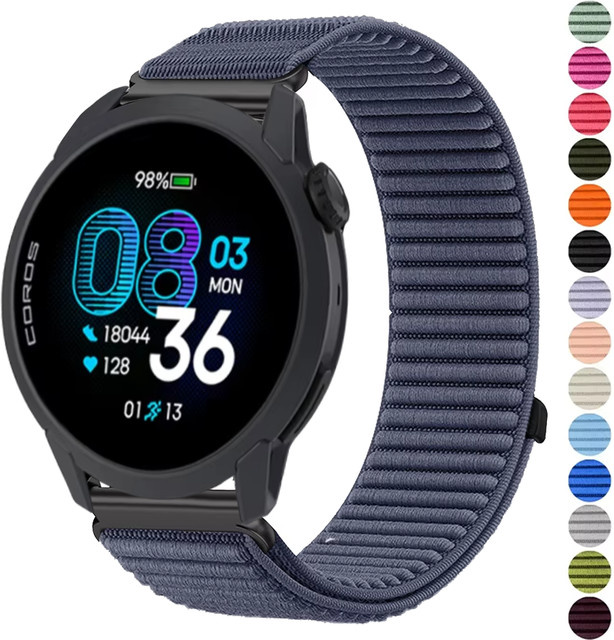COROS Uhrenarmband Nylon, Schwarz, Unisex - Bild 1