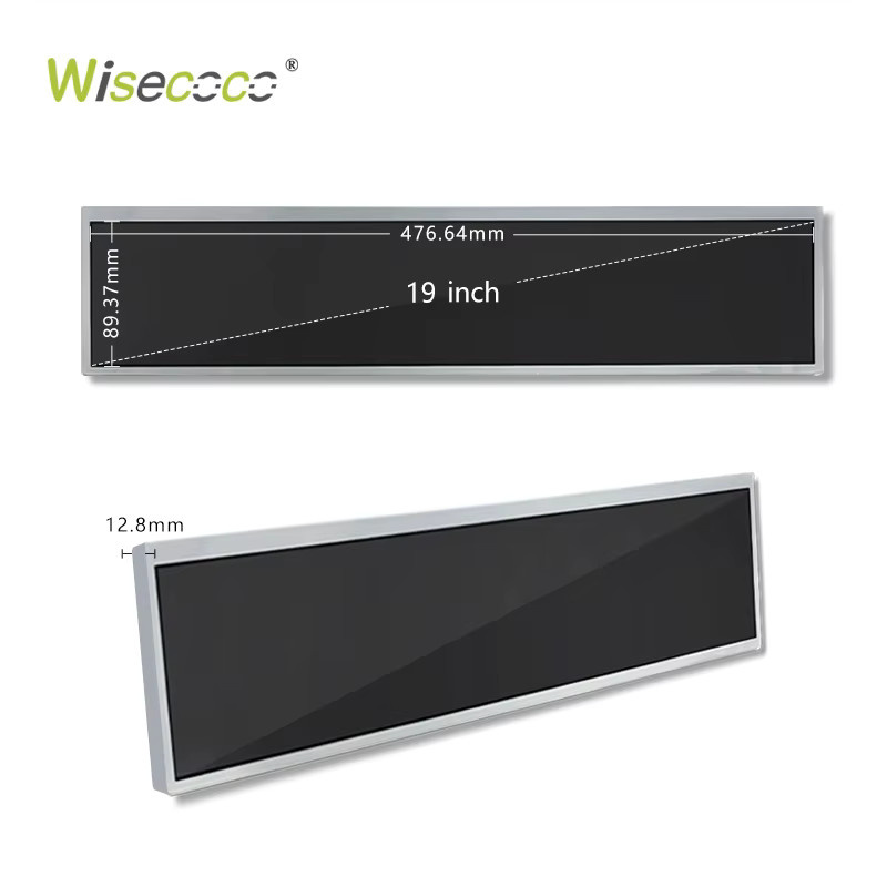 Wisecoco 19 Zoll Digital Signage LCD-Display mit IPS Stretch-Bar-Technologie und 1920x360 Auflösung - Bild 2