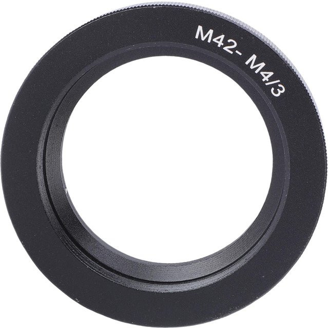 TOMTOP JMS Objektivanschlussadapter M42 auf Micro Four Thirds M4/3 aus Aluminiumlegierung in Grau - Bild 1