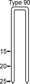 Schneider Heftklammern KL 90/25 aus Stahl in Silber - Bild 1