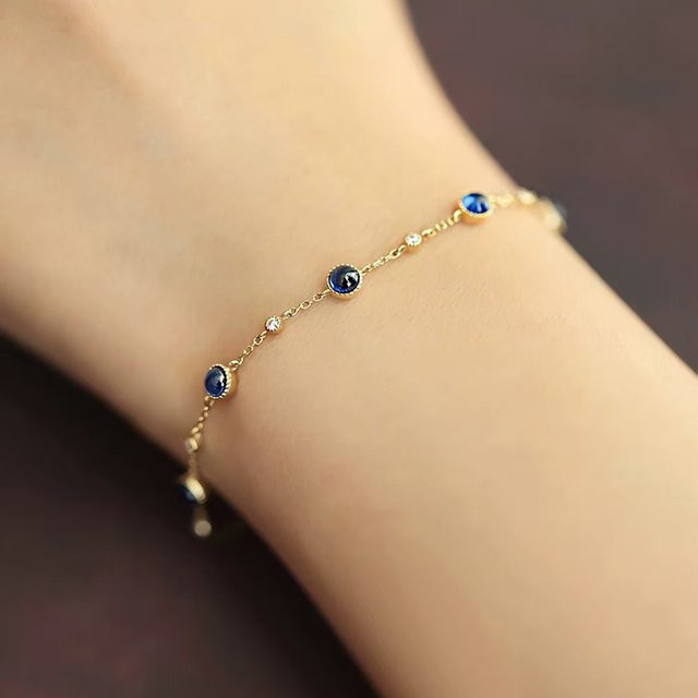 FANGSU Kugelarmband, 925 Silber, Gold, Damen - Bild 1