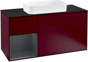 V&B Waschtischunterschrank Finion in Platinbraun matt, Breite: 120 cm, Tiefe: 50,1 cm, Höhe: 50,1 cm - Bild 1