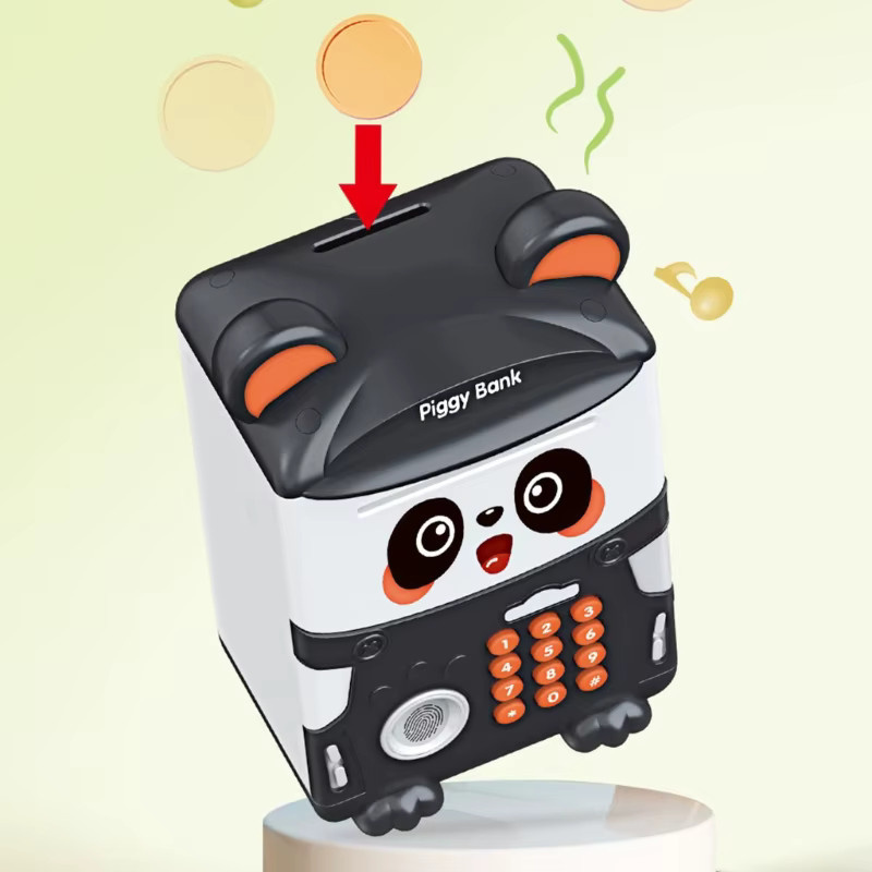 CONUSEA Panda Sparschwein Cartoon Spardose, Elektronische Geldautomat Spielzeug - Bild 3