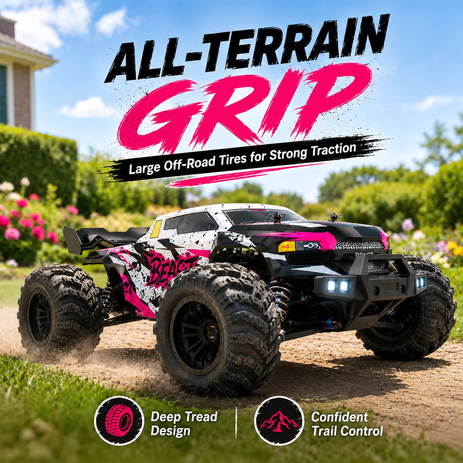 ZNLYRION RC Off-Road Monster Truck, ferngesteuert, mit LED-Scheinwerfern, ab 14 Jahren - Bild 8