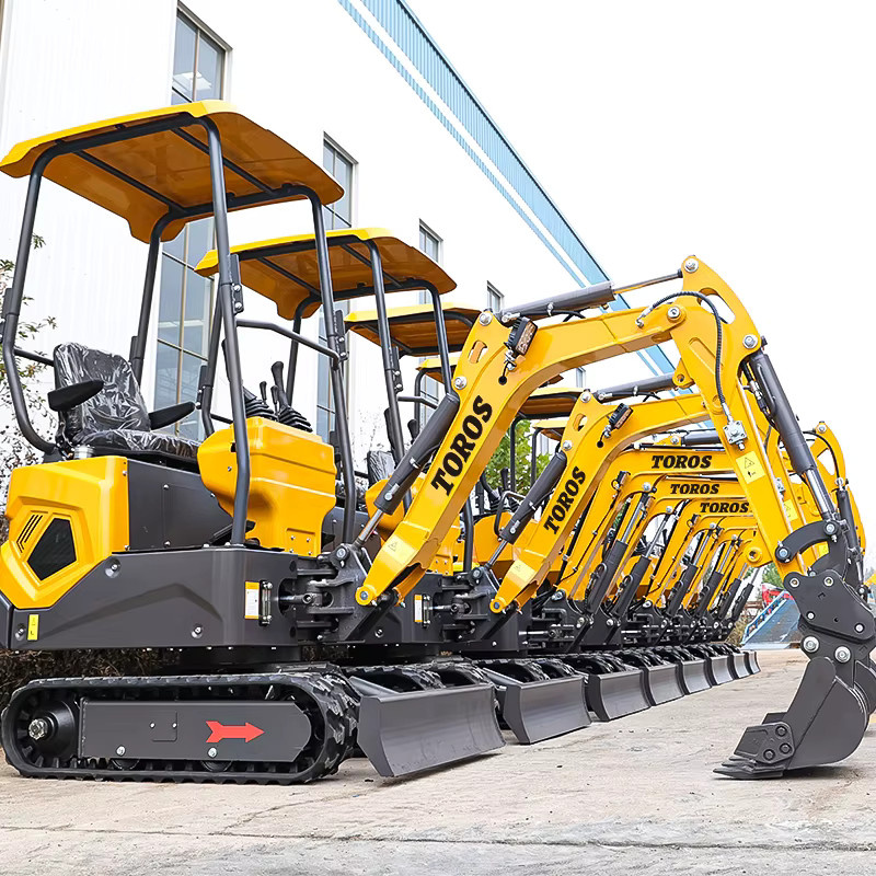 Huayee Mini-Bagger Raupenbagger in Gelb mit 1 bis 2 Tonnen Tragkraft - Bild 2