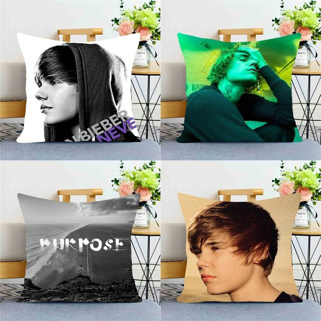 J-Justin Bieber Album Design Kissenbezug für Sofa und Dekoration, B/B: 40 x 40 cm - Bild 1