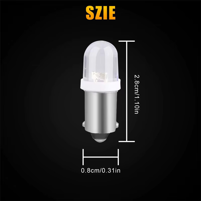 20 Stück T11 BA9S 3030 1SMD LED T4W Auto Innenbeleuchtung in Weiß, 12 V - Bild 3