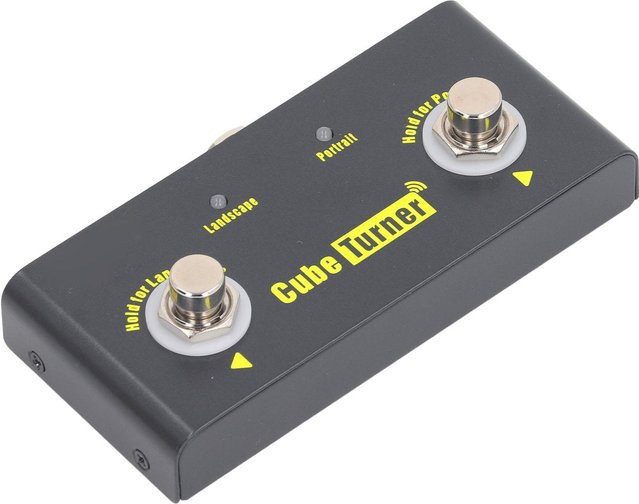 Painter Bluetooth Kabales Pedal zum Umblättern von Seiten, Wiederaufladbar, Grau/Schwarz - Bild 1