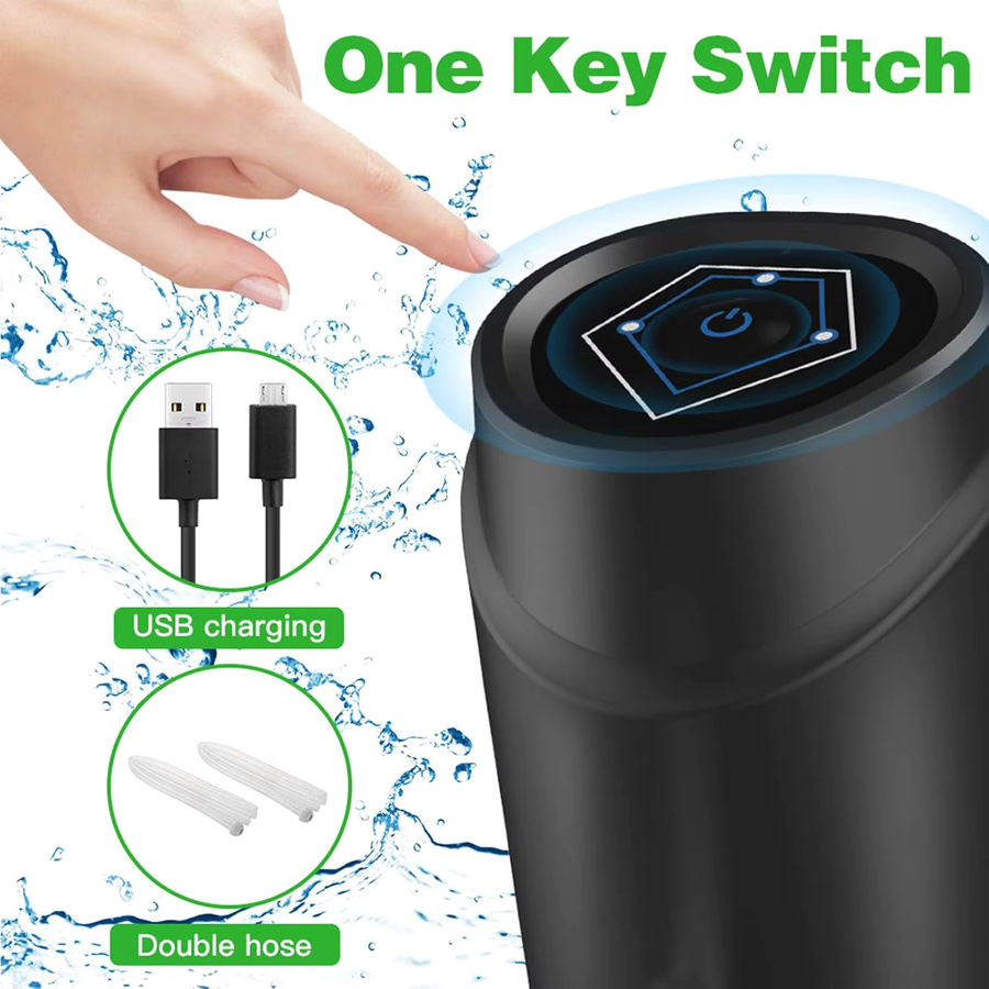 FEB.WIND Elektrische Wasserpumpe in Schwarz als tragbarer USB-Trinkwasserspender für 2 bis 5 Gallonen aus Kunststoff - Bild 3