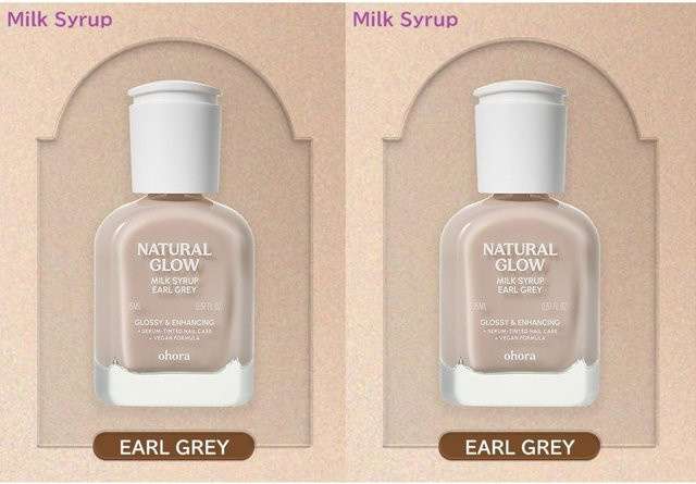OHORA Sirup Nagelhärter Set, Earl Grey + Coconut, 2 x 10 ml, Glänzend - Bild 1