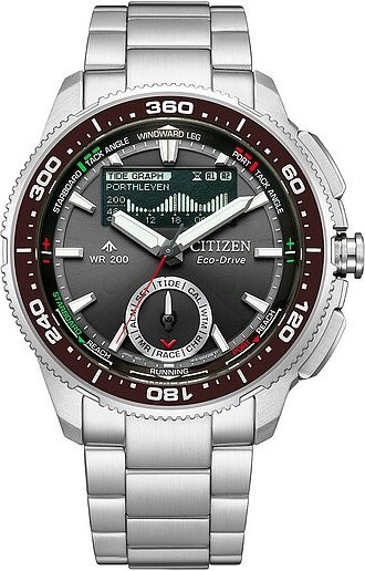 Citizen Armbanduhr Promaster Marine Wave Tracker, Quarz, Edelstahl, 42,4 mm, Herren - Bild 1
