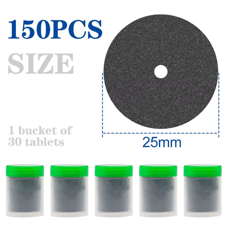 XCAN Harz Trennscheiben Set in Schwarz, 25mm Schleifscheiben für Dremel Drehwerkzeug Zubehör, 36 oder 150 Stück - Bild 3