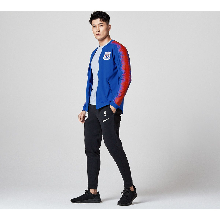 Nike Shanghai Shenhua Fußball-Trainingsjacke, Herren, Royalblau - Bild 3
