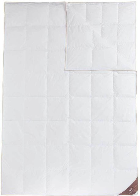 HÄUSSLING Royal 4-Jahreszeiten Daunen-Kassettenbettdecke aus Daunen und Federn, Weiß, B/B: 220 x 240 cm - Bild 1