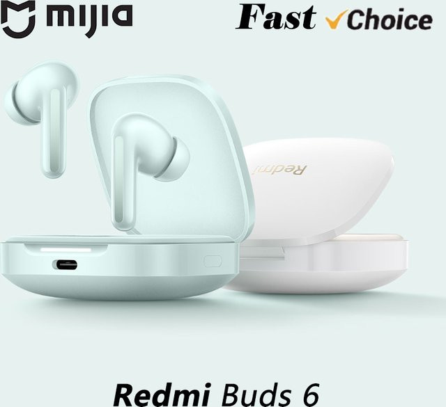 Xiaomi Redmi Buds 6 In-Ear Bluetooth-Kopfhörer mit aktiver Geräuschunterdrückung in Weiß - Bild 1