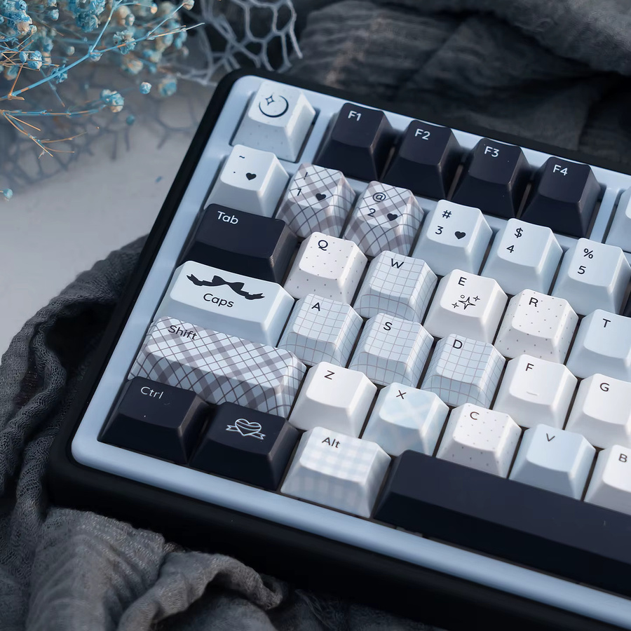 URE Gradient Blue Keycaps im Cherry Profile aus PBT mit Farbsublimation für mechanische MX-Tastaturen - Bild 5