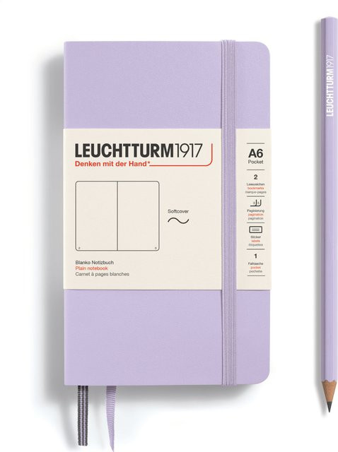 LEUCHTTURM1917 Notizbuch Pocket blanko Softcover A6 Lilac - Bild 1