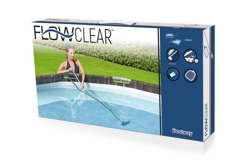 Bestway Poolreinigungsset mit Kescher und Druck-Poolsauger für Aufstellpools - Bild 2