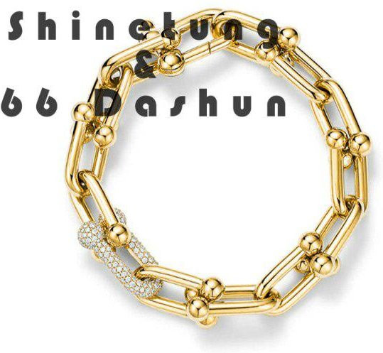 Shinetung Kettenarmband, Gold, Zirkonia, Unisex, 17cm - Bild 1