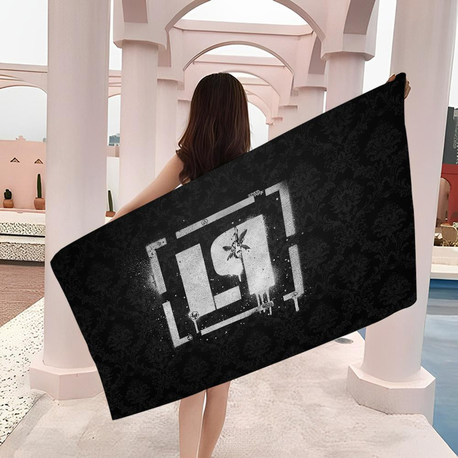 Linkin Park Mikrofaser Strandtuch, Saugfähiges und weiches Handtuch für Strand, Yoga und Sport, Breite: 45 cm, Höhe: 90 cm - Bild 3