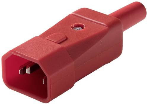 Martin Kaiser 749/rt Kaltgeräte-Steckverbinder Stecker gerade 10A Rot - Bild 1