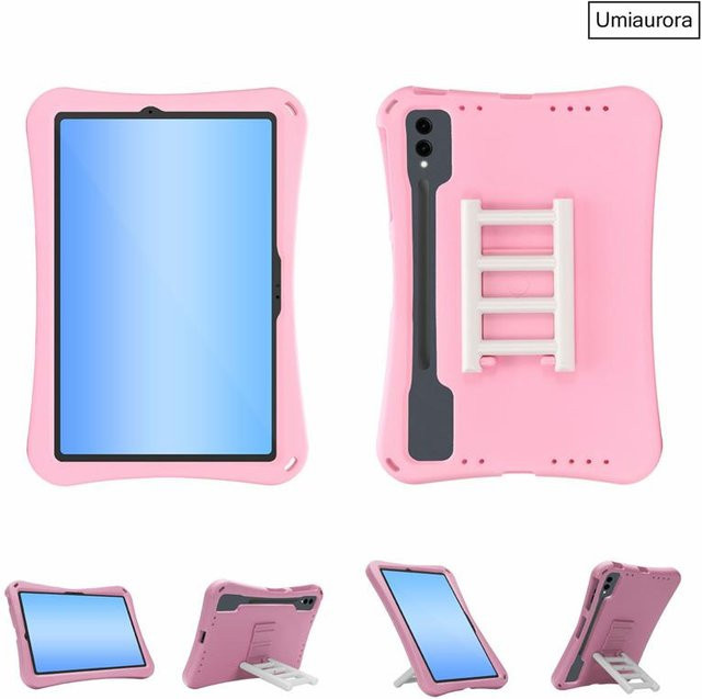 Stoßfeste Kinder Tablet-Hülle mit Ständer aus EVA für Samsung Galaxy Tab A11 8,7 Zoll SM-X130 und Tab A9+ SM-X230 in Pink - Bild 1