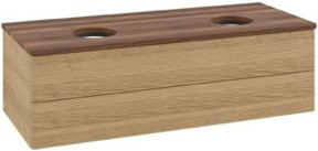 V&B Waschtischunterschrank Antao mit Frontstruktur in Honey Oak, B/T/H: 120 x 50 x 50 cm - Bild 1