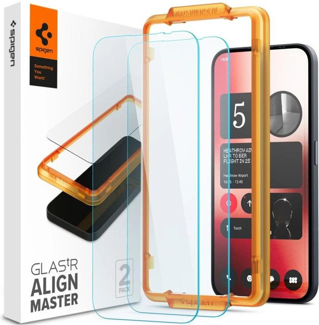 Spigen Glas.tr Panzerglas 2er-Pack für Nothing Phone 2A und 2A Plus in Transparent - Bild 1