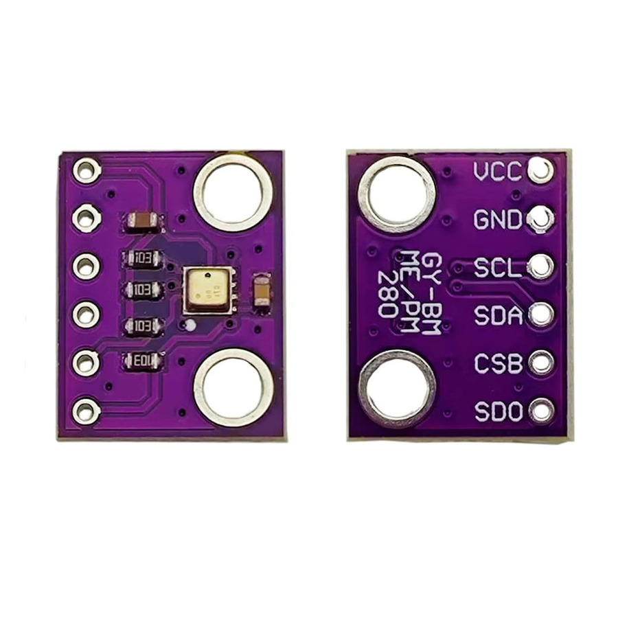 AOKIN BME280 Temperatur-Feuchtigkeitssensor und Luftdrucksensor Modul mit I2C Breakout Board in Lila - Bild 3